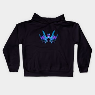 Galaxy Hand Design 1 Kids Hoodie